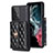 Custodia Silicone Morbida In Pelle Cover BF3 per Samsung Galaxy A53 5G Nero