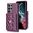 Custodia Silicone Morbida In Pelle Cover BF3 per Samsung Galaxy S23 Ultra 5G Viola