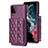 Custodia Silicone Morbida In Pelle Cover BF5 per Samsung Galaxy M12 Viola