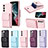 Custodia Silicone Morbida In Pelle Cover BF5 per Samsung Galaxy S22 5G