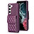 Custodia Silicone Morbida In Pelle Cover BF5 per Samsung Galaxy S22 Plus 5G Viola