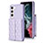 Custodia Silicone Morbida In Pelle Cover BF6 per Samsung Galaxy S22 Plus 5G Lavanda