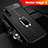 Custodia Silicone Morbida In Pelle Cover con Magnetico Anello Supporto A01 per Huawei Honor Magic 2 Nero