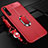 Custodia Silicone Morbida In Pelle Cover con Magnetico Anello Supporto A01 per Huawei Honor Magic 2 Rosso