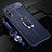 Custodia Silicone Morbida In Pelle Cover con Magnetico Anello Supporto per Huawei Enjoy 10e
