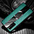 Custodia Silicone Morbida In Pelle Cover con Magnetico Anello Supporto per Huawei Honor 30 Pro Verde