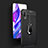 Custodia Silicone Morbida In Pelle Cover con Magnetico Anello Supporto per Huawei Honor 9X