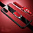 Custodia Silicone Morbida In Pelle Cover con Magnetico Anello Supporto per Huawei Honor Play4T Rosso