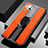 Custodia Silicone Morbida In Pelle Cover con Magnetico Anello Supporto per Huawei Nova 7i Arancione