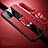 Custodia Silicone Morbida In Pelle Cover con Magnetico Anello Supporto per OnePlus 8T 5G Rosso