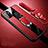 Custodia Silicone Morbida In Pelle Cover con Magnetico Anello Supporto per Oppo A32 Rosso