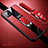 Custodia Silicone Morbida In Pelle Cover con Magnetico Anello Supporto per Oppo A72 5G Rosso