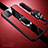 Custodia Silicone Morbida In Pelle Cover con Magnetico Anello Supporto per Oppo A92s 5G Rosso