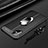 Custodia Silicone Morbida In Pelle Cover con Magnetico Anello Supporto per Samsung Galaxy A71 5G Nero