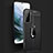 Custodia Silicone Morbida In Pelle Cover con Magnetico Anello Supporto per Samsung Galaxy S23 5G