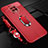 Custodia Silicone Morbida In Pelle Cover con Magnetico Anello Supporto per Xiaomi Redmi 10X 5G Rosso