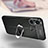 Custodia Silicone Morbida In Pelle Cover con Magnetico Anello Supporto per Xiaomi Redmi 12C 4G