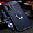 Custodia Silicone Morbida In Pelle Cover con Magnetico Anello Supporto per Xiaomi Redmi K40 Gaming 5G Blu