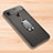Custodia Silicone Morbida In Pelle Cover con Magnetico Anello Supporto per Xiaomi Redmi Note 7 Grigio