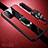Custodia Silicone Morbida In Pelle Cover con Magnetico Anello Supporto S01 per Huawei Honor 30S Rosso