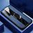 Custodia Silicone Morbida In Pelle Cover con Magnetico Anello Supporto S01 per Huawei Nova 7 Pro 5G Blu