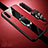 Custodia Silicone Morbida In Pelle Cover con Magnetico Anello Supporto S01 per Huawei Y9s Rosso