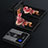 Custodia Silicone Morbida In Pelle Cover con Magnetico Anello Supporto S01 per Samsung Galaxy Z Flip3 5G