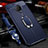 Custodia Silicone Morbida In Pelle Cover con Magnetico Anello Supporto S01 per Vivo Nex 3 Blu