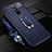 Custodia Silicone Morbida In Pelle Cover con Magnetico Anello Supporto S01 per Xiaomi Redmi 8