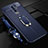 Custodia Silicone Morbida In Pelle Cover con Magnetico Anello Supporto S01 per Xiaomi Redmi 9 Prime India