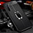 Custodia Silicone Morbida In Pelle Cover con Magnetico Anello Supporto S02 per Oppo K7 5G Nero