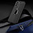 Custodia Silicone Morbida In Pelle Cover con Magnetico Anello Supporto S02 per Samsung Galaxy S21 Plus 5G