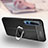 Custodia Silicone Morbida In Pelle Cover con Magnetico Anello Supporto S02 per Xiaomi Mi 10 Pro