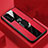 Custodia Silicone Morbida In Pelle Cover con Magnetico Anello Supporto S03 per Huawei P40 Pro+ Plus Rosso