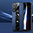 Custodia Silicone Morbida In Pelle Cover con Magnetico Anello Supporto S03 per Samsung Galaxy S22 Ultra 5G Blu