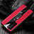 Custodia Silicone Morbida In Pelle Cover con Magnetico Anello Supporto S04 per Huawei P40 Rosso