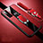 Custodia Silicone Morbida In Pelle Cover con Magnetico Anello Supporto S04 per Vivo X50 5G Rosso