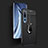 Custodia Silicone Morbida In Pelle Cover con Magnetico Anello Supporto S04 per Xiaomi Mi 10