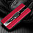 Custodia Silicone Morbida In Pelle Cover con Magnetico Anello Supporto S04 per Xiaomi Redmi K30 5G Rosso