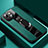 Custodia Silicone Morbida In Pelle Cover con Magnetico Anello Supporto S05 per Apple iPhone 13 Mini Verde