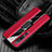 Custodia Silicone Morbida In Pelle Cover con Magnetico Anello Supporto S06 per Xiaomi Mi 10 Pro Rosso