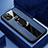 Custodia Silicone Morbida In Pelle Cover con Magnetico Anello Supporto T01 per Apple iPhone 11 Pro