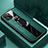 Custodia Silicone Morbida In Pelle Cover con Magnetico Anello Supporto T01 per Apple iPhone 11 Pro Max Verde