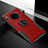 Custodia Silicone Morbida In Pelle Cover con Magnetico Anello Supporto T01 per Huawei Mate 30 Rosso
