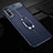 Custodia Silicone Morbida In Pelle Cover con Magnetico Anello Supporto T01 per Huawei P30