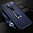 Custodia Silicone Morbida In Pelle Cover con Magnetico Anello Supporto T01 per OnePlus 8 Pro