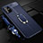 Custodia Silicone Morbida In Pelle Cover con Magnetico Anello Supporto T01 per Samsung Galaxy A51 5G