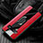 Custodia Silicone Morbida In Pelle Cover con Magnetico Anello Supporto T01 per Samsung Galaxy S10 5G Rosso