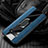 Custodia Silicone Morbida In Pelle Cover con Magnetico Anello Supporto T01 per Samsung Galaxy S10e Blu