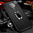 Custodia Silicone Morbida In Pelle Cover con Magnetico Anello Supporto T01 per Xiaomi Redmi K30 Pro Zoom Nero